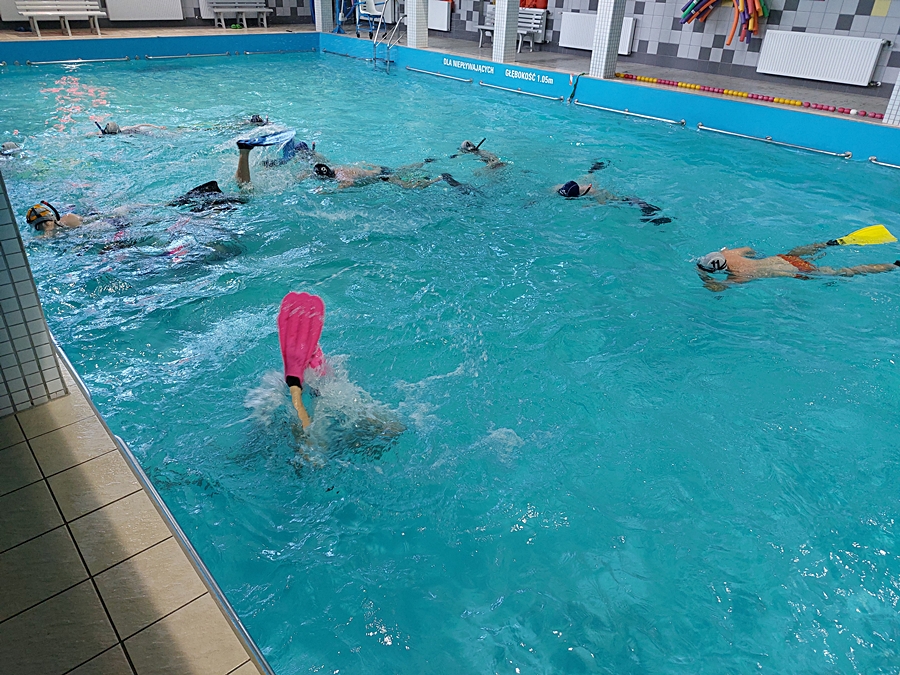 Hokej pod wodą Walenie Siemianowice Śląskie Trening 24 V 2025